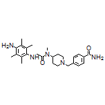 4-[[4-[2-[(4-Amino-2,3,5,6-tetramethylphenyl)amino]-N-methylacetamido]-1-piperidyl]methyl]benzamide