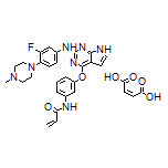 N-[3-[[2-[[3-Fluoro-4-(4-methyl-1-piperazinyl)phenyl]amino]-7H-pyrrolo[2,3-d]pyrimidin-4-yl]oxy]phenyl]acrylamide Maleate