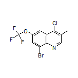 8-Bromo-4-chloro-3-methyl-6-(trifluoromethoxy)quinoline