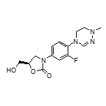 (R)-3-[3-Fluoro-4-(1-methyl-5,6-dihydro-1,2,4-triazin-4(1H)-yl)phenyl]-5-(hydroxymethyl)oxazolidin-2-one