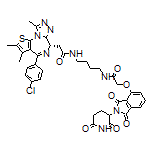 2-[(S)-4-(4-Chlorophenyl)-2,3,9-trimethyl-6H-thieno[3,2-f][1,2,4]triazolo[4,3-a][1,4]diazepin-6-yl]-N-[4-[2-[[2-(2,6-dioxo-3-piperidyl)-1,3-dioxo-4-isoindolinyl]oxy]acetamido]butyl]acetamide