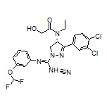 (S)-N-[1-[N-Cyano-N’-[3-(difluoromethoxy)phenyl]carbamimidoyl]-3-(3,4-dichlorophenyl)-4,5-dihydro-4-pyrazolyl]-N-ethyl-2-hydroxyacetamide