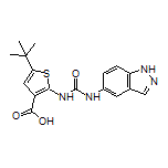 2-[3-(5-Indazolyl)ureido]-5-(tert-butyl)thiophene-3-carboxylic Acid