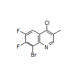 8-Bromo-4-chloro-6,7-difluoro-3-methylquinoline