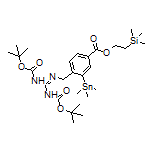 2-(Trimethylsilyl)ethyl 4-[[[Bis(Boc-amino)methylene]amino]methyl]-3-(trimethylstannyl)benzoate