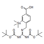 4-[[[Bis(Boc-amino)methylene]amino]methyl]-3-(trimethylstannyl)benzoic Acid