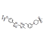 5-[5-Methyl-1-[3-[4-(methylsulfonyl)-1-piperidyl]benzyl]-1H-1,2,4-triazol-3-yl]-3-[4-(trifluoromethoxy)phenyl]-1,2,4-oxadiazole