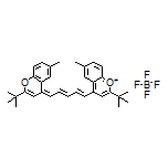 2-(tert-Butyl)-4-[(1E,3E,5Z)-5-[2-(tert-butyl)-6-methyl-4H-chromen-4-ylidene]penta-1,3-dien-1-yl]-6-methylchromenylium Tetrafluoroborate