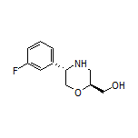 [(2S,5S)-5-(3-Fluorophenyl)morpholin-2-yl]methanol