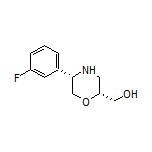 [(2R,5S)-5-(3-Fluorophenyl)morpholin-2-yl]methanol