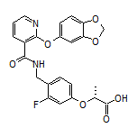 (R)-2-[4-[[2-(Benzo[d][1,3]dioxol-5-yloxy)nicotinamido]methyl]-3-fluorophenoxy]propanoic Acid