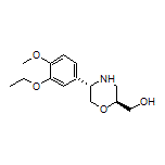 [(2S,5S)-5-(3-Ethoxy-4-methoxyphenyl)morpholin-2-yl]methanol