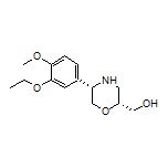 [(2R,5S)-5-(3-Ethoxy-4-methoxyphenyl)morpholin-2-yl]methanol