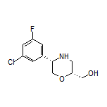 [(2R,5S)-5-(3-Chloro-5-fluorophenyl)morpholin-2-yl]methanol