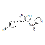N-[5-(4-Cyanophenyl)-7-azaindol-3-yl]nicotinamide