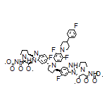 Dimethyl [(2S,2’S,3R,3’R)-[(2S,2’S)-[[(2R,5R)-1-[3,5-Difluoro-4-[4-(4-fluorophenyl)-1-piperidyl]phenyl]pyrrolidine-2,5-diyl]bis(5-fluoro-1H-benzo[d]imidazole-6,2-diyl)]bis(pyrrolidine-2,1-diyl)]bis(3-methoxy-1-oxobutane-1,2-diyl)]dicarbamate