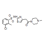 3-Chloro-2-methyl-N-[4-[2-(4-methyl-1-piperazinyl)-2-oxoethyl]-2-thiazolyl]benzenesulfonamide