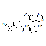 3-(2-Cyano-2-propyl)-N-[3-[(7-methoxy-4-quinazolinyl)amino]-4-methylphenyl]benzamide