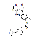1-[5-(4-Amino-7-methyl-7H-pyrrolo[2,3-d]pyrimidin-5-yl)-1-indolinyl]-2-[3-(trifluoromethyl)phenyl]ethanone