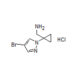 [1-(4-Bromo-1-pyrazolyl)cyclopropyl]methanamine Hydrochloride