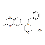 [(2R,5S)-4-Benzyl-5-(3-ethoxy-4-methoxyphenyl)morpholin-2-yl]methanol