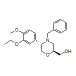 [(2S,5S)-4-Benzyl-5-(3-ethoxy-4-methoxyphenyl)morpholin-2-yl]methanol