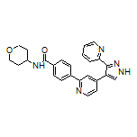4-[4-[3-(2-Pyridyl)-4-pyrazolyl]-2-pyridyl]-N-(tetrahydro-2H-pyran-4-yl)benzamide