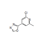 2-(2-Chloro-6-methyl-4-pyridyl)-1,3,4-oxadiazole