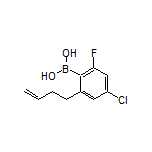 2-(3-Buten-1-yl)-4-chloro-6-fluorophenylboronic Acid