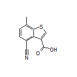 4-Cyano-7-methylbenzo[b]thiophene-3-carboxylic Acid