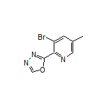 2-(3-Bromo-5-methyl-2-pyridyl)-1,3,4-oxadiazole