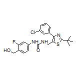 1-[[2-(tert-Butyl)-4-(3-chlorophenyl)-5-thiazolyl]methyl]-3-[3-fluoro-4-(hydroxymethyl)phenyl]urea