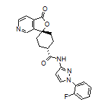 trans-N-[1-(2-Fluorophenyl)-3-pyrazolyl]-1’-oxo-1’H-spiro[cyclohexane-1,3’-furo[3,4-c]pyridine]-4-carboxamide