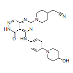 2-[1-[4-[[4-(4-Hydroxy-1-piperidyl)phenyl]amino]-5-oxo-5,6-dihydropyrimido[4,5-d]pyridazin-2-yl]-4-piperidyl]acetonitrile