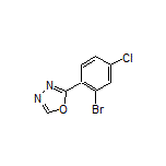 2-(2-Bromo-4-chlorophenyl)-1,3,4-oxadiazole