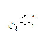 2-(3-Iodo-4-methoxyphenyl)-1,3,4-oxadiazole