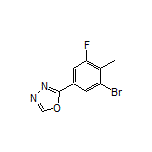 2-(3-Bromo-5-fluoro-4-methylphenyl)-1,3,4-oxadiazole