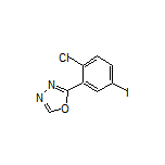 2-(2-Chloro-5-iodophenyl)-1,3,4-oxadiazole