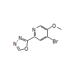 2-(4-Bromo-5-methoxy-2-pyridyl)-1,3,4-oxadiazole