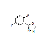 2-(2-Fluoro-5-iodophenyl)-1,3,4-oxadiazole