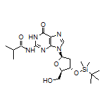 N-[9-[(2R,4S,5R)-4-[(tert-Butyldimethylsilyl)oxy]-5-(hydroxymethyl)tetrahydrofuran-2-yl]-6-oxo-6,9-dihydro-1H-purin-2-yl]isobutyramide