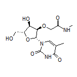 2-[[(2R,3R,4R,5R)-4-Hydroxy-5-(hydroxymethyl)-2-[5-methyl-2,4-dioxo-3,4-dihydropyrimidin-1(2H)-yl]tetrahydrofuran-3-yl]oxy]-N-methylacetamide