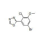 2-(5-Bromo-2-chloro-3-methoxyphenyl)-1,3,4-oxadiazole