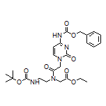 Ethyl 2-[2-[4-(Cbz-amino)-2-oxopyrimidin-1(2H)-yl]-N-[2-(Boc-amino)ethyl]acetamido]acetate