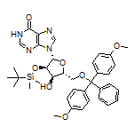 9-[(2R,3R,4R,5R)-5-[[Bis(4-methoxyphenyl)(phenyl)methoxy]methyl]-3-[(tert-butyldimethylsilyl)oxy]-4-hydroxy-2-tetrahydrofuryl]-1H-purin-6(9H)-one