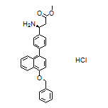 Methyl (S)-3-Amino-3-[4-[4-(benzyloxy)naphthalen-1-yl]phenyl]propanoate Hydrochloride