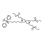 Ethyl 13,13-Bis[(3-ethoxy-3-oxopropoxy)methyl]-2,2-dimethyl-3,3-diphenyl-4,11,15-trioxa-3-silaoctadecan-18-oate