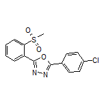 2-(4-Chlorophenyl)-5-[2-(methylsulfonyl)phenyl]-1,3,4-oxadiazole