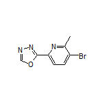 2-(5-Bromo-6-methyl-2-pyridyl)-1,3,4-oxadiazole