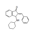 (E)-2-Benzylidene-3-(cyclohexylamino)-1-indanone
